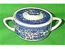 Sugar Bowl + Lid Blue Willow by Royal China