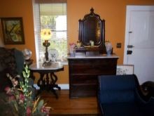 Victorian Buffet and lamp